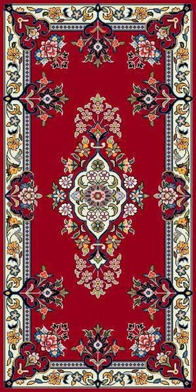 ماهور لاکی،کف ساده گل فرنگ لاکی ، ده گره بیست گره ساروق