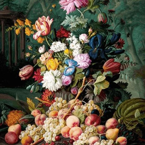 میز و گل و میوه (13555)